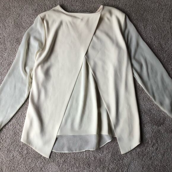 NEW Rag & bone Ivory open sheer Harper blouse SZ MED - Picture 5 of 6